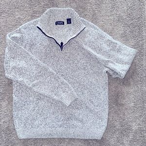 Men’s XL Chaps heather grey quarter zip pullover